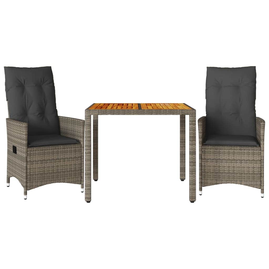 Space Saving 3 Piece Bistro Set with Relaxing Seating Evening
