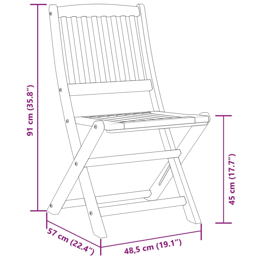 Space Saving 3 Piece Folding Bistro Set Living Space Upgrade Modern Living