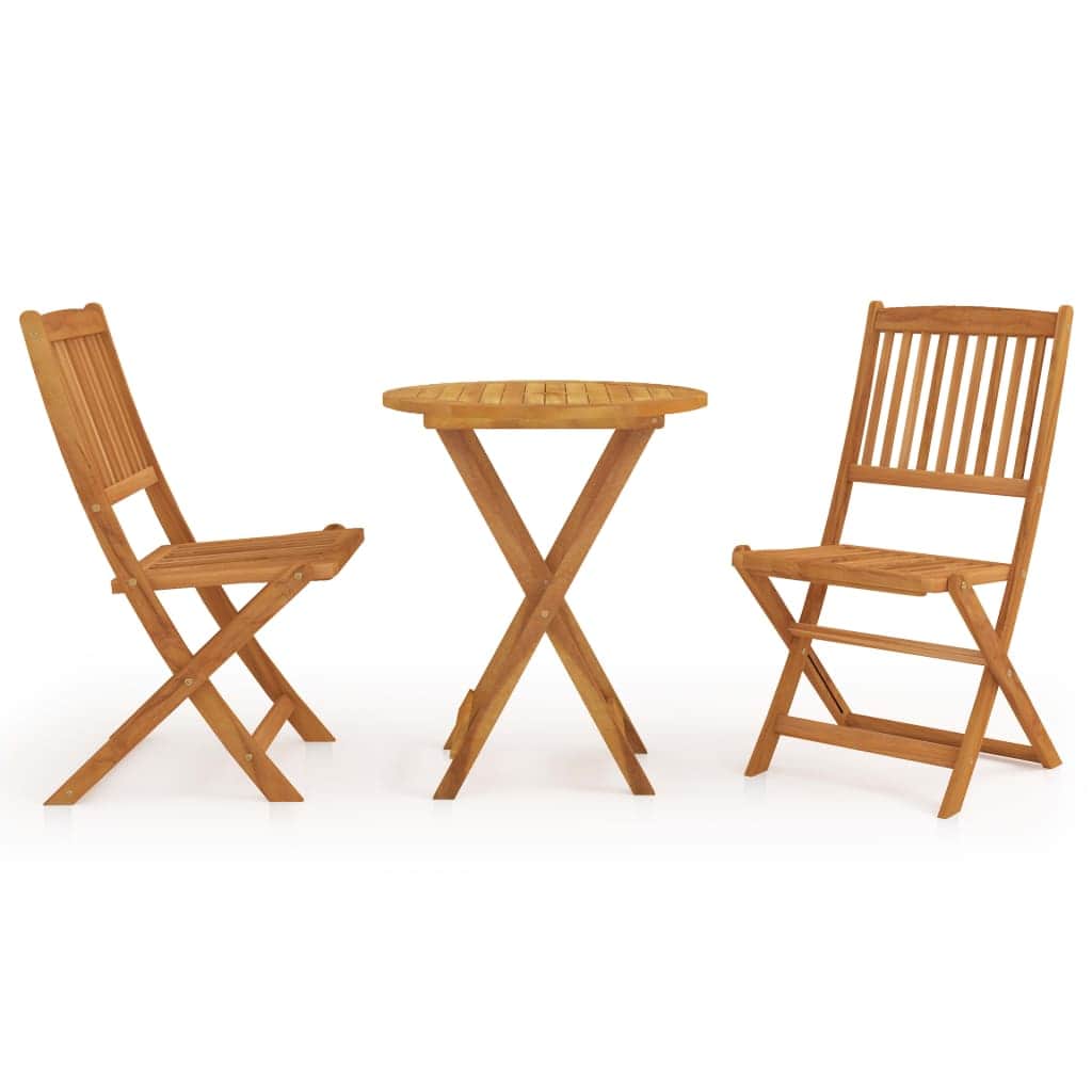 Space Saving 3 Piece Folding Garden Dining Relaxing Seating Modern Living