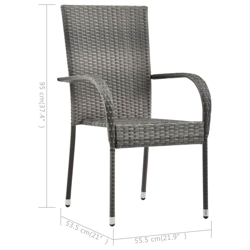 Space Saving 3 Piece Garden Dining Set Relaxing Seating Essentials