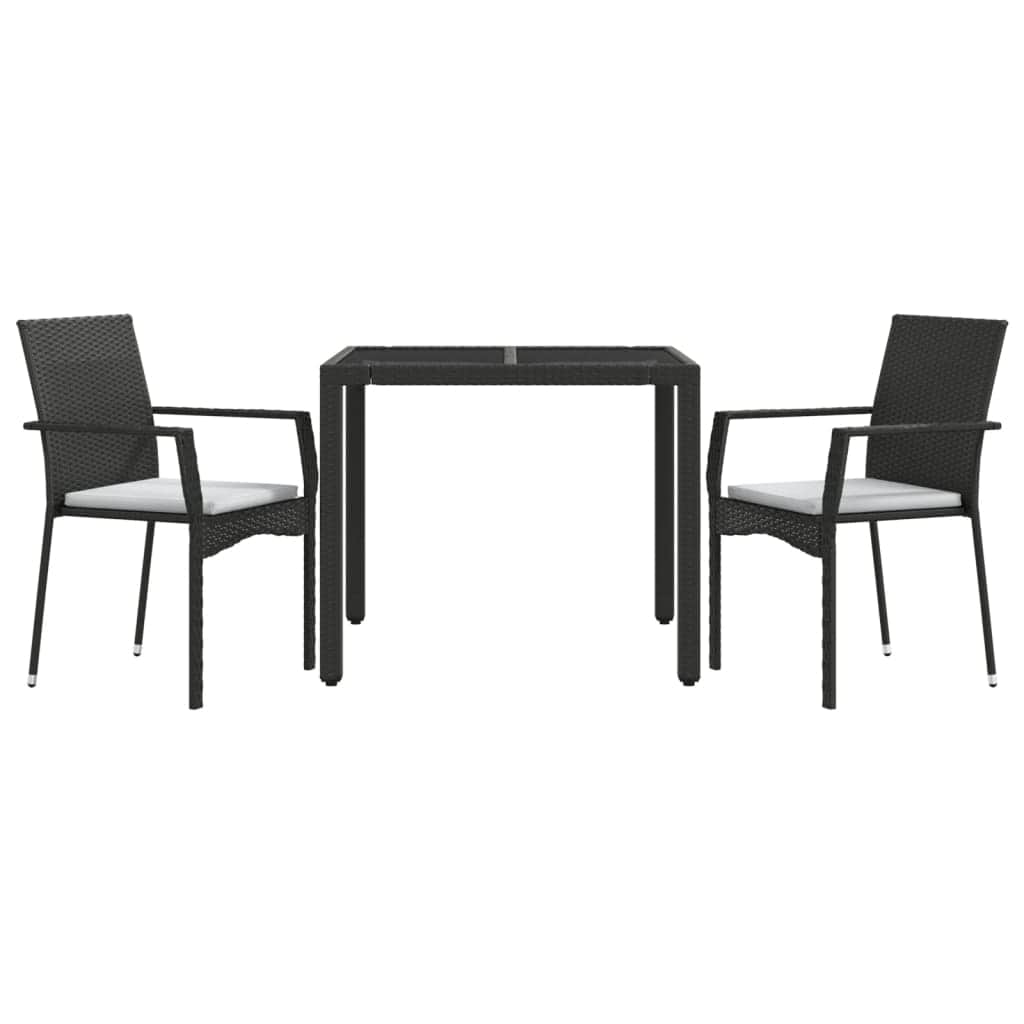 Space Saving 3 Piece Garden Dining Set Relaxing Seating Summer