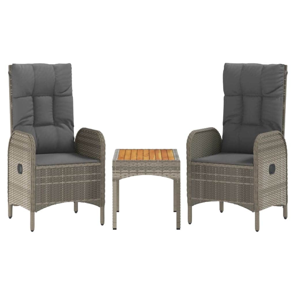 Space Saving 3 Piece Garden Lounge Set Home Use Urban Style