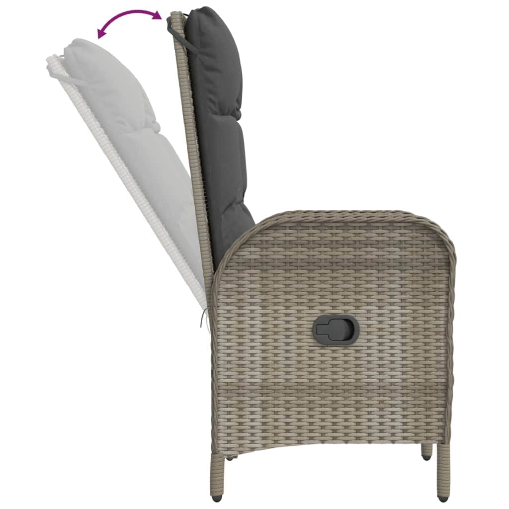 Space Saving 3 Piece Garden Lounge Set Home Use Urban Style