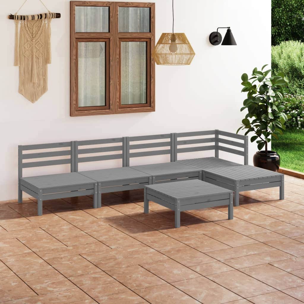 Space Saving 6 Piece Garden Lounge Set Lounge Area Outdoor Living