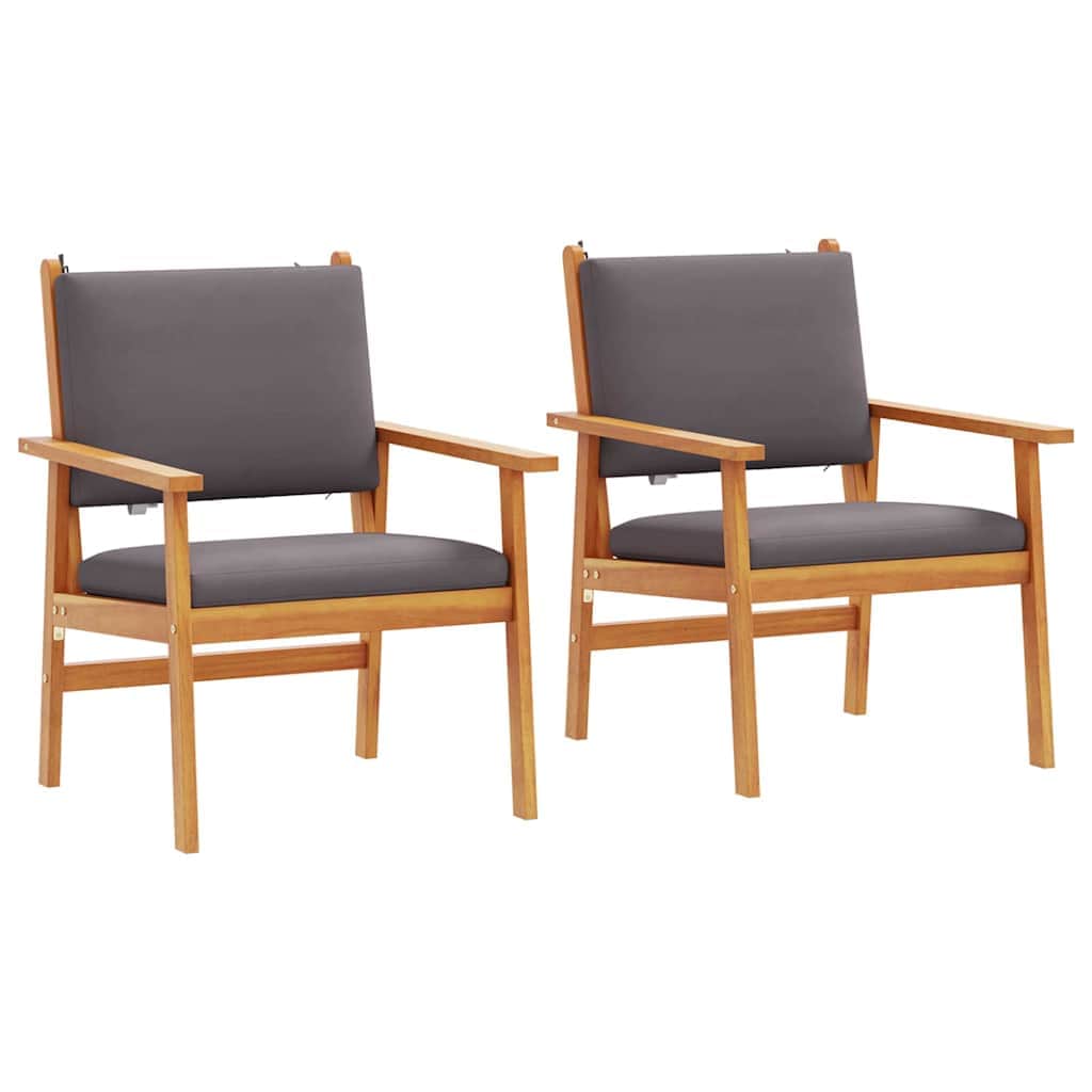 Space Saving Garden Chair with Cushion 2 Outdoor Retreat Evening