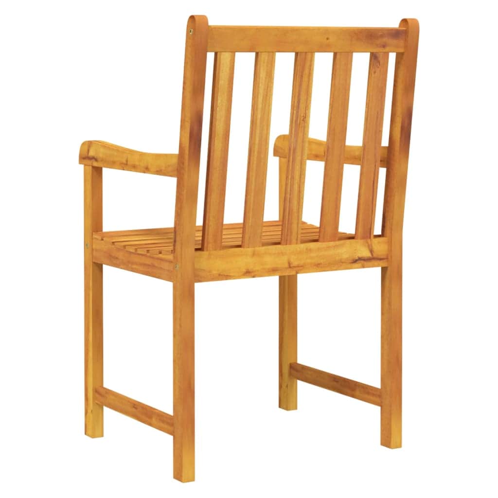 Space Saving Garden Chairs 2 pcs Solid Lounge Area Patio Relax