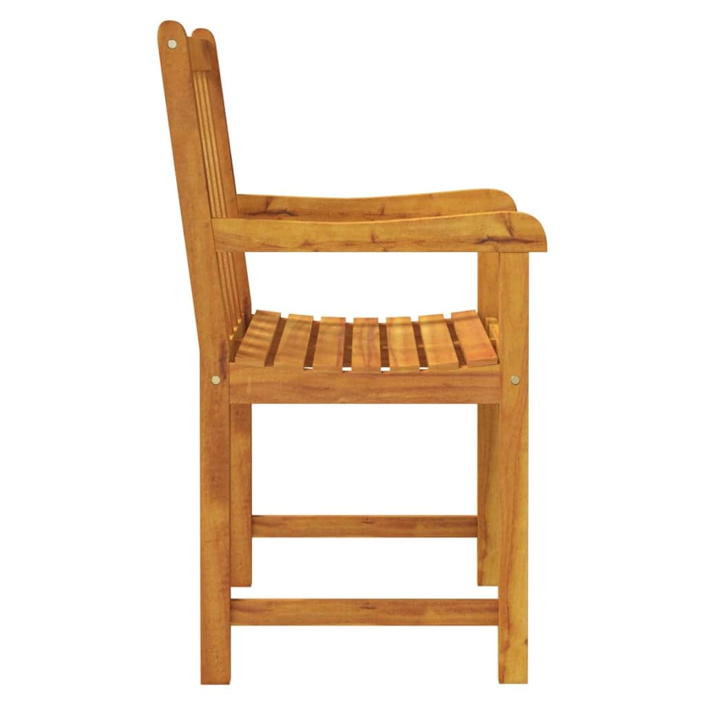 Space Saving Garden Chairs 2 pcs Solid Lounge Area Patio Relax