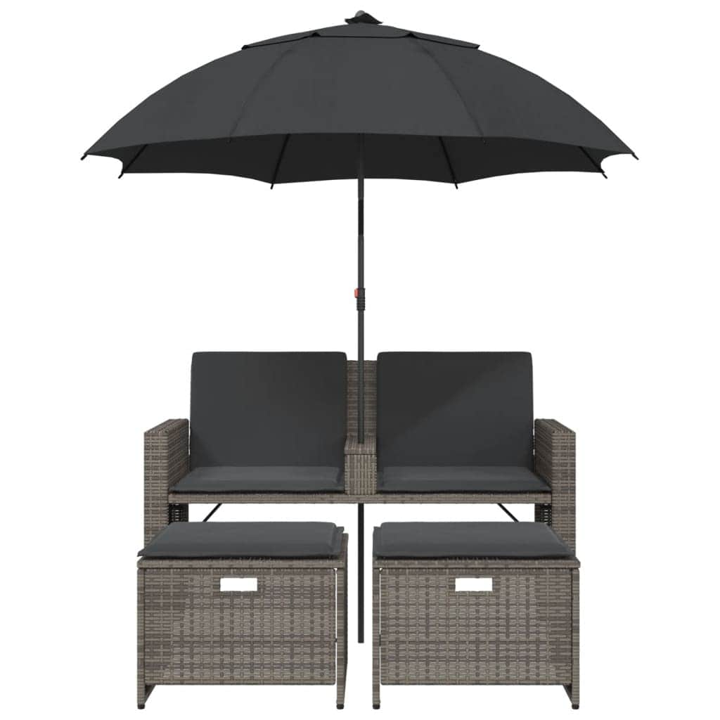 Space Saving Garden Sofa 2 Seater with Home Decor Accent Essentials