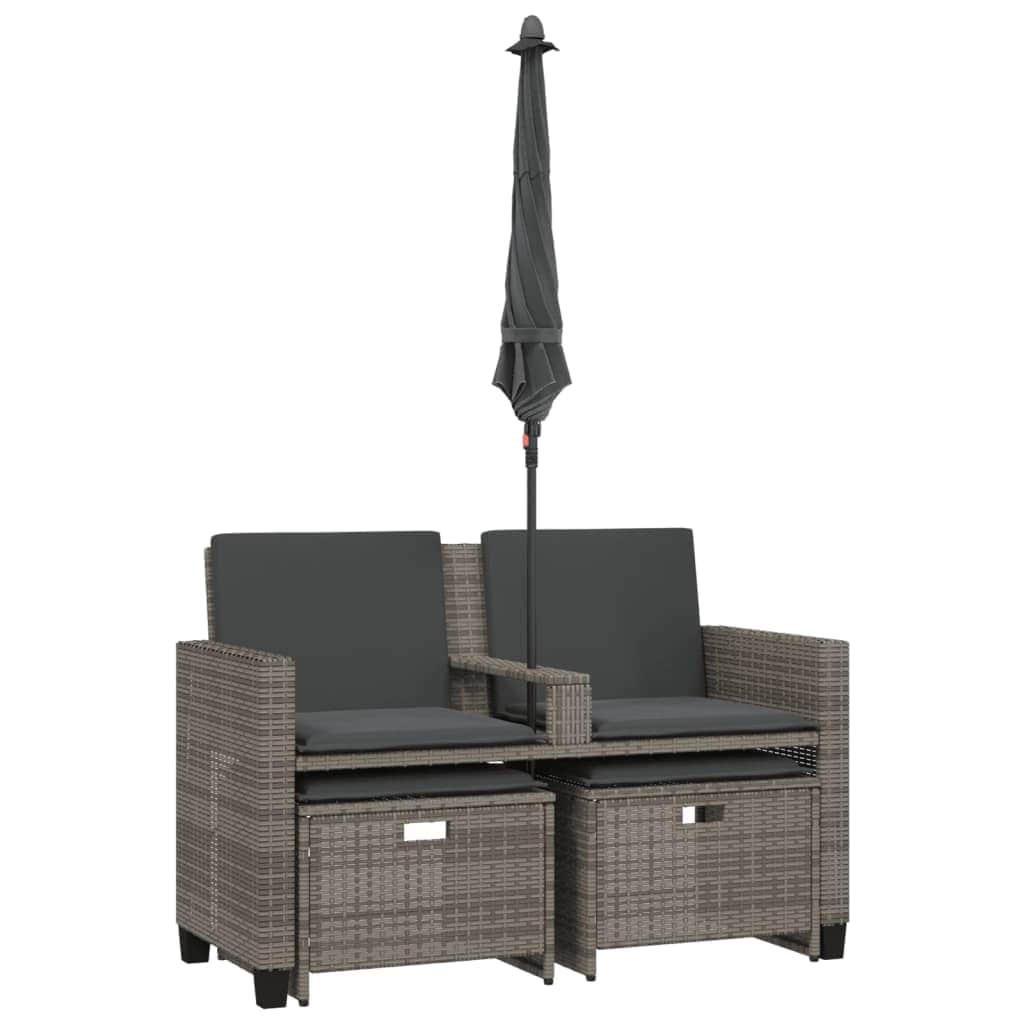 Space Saving Garden Sofa 2 Seater with Home Decor Accent Essentials