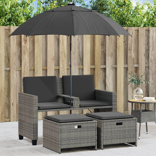 2 Seater Garden Sofa with Home Decor Accent Essentials