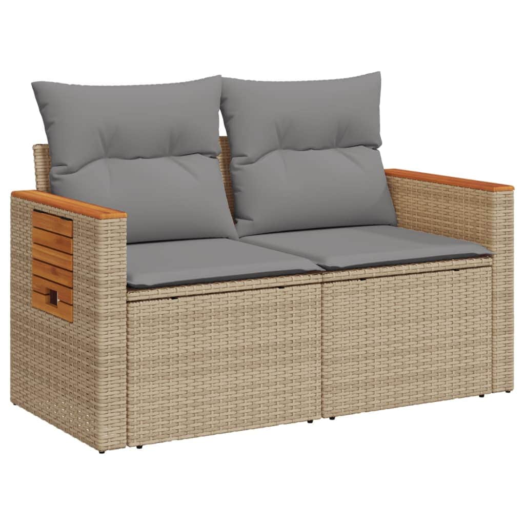 Space Saving Garden Sofa with Cushions 2 Indoor Outdoor Use Home Comfort