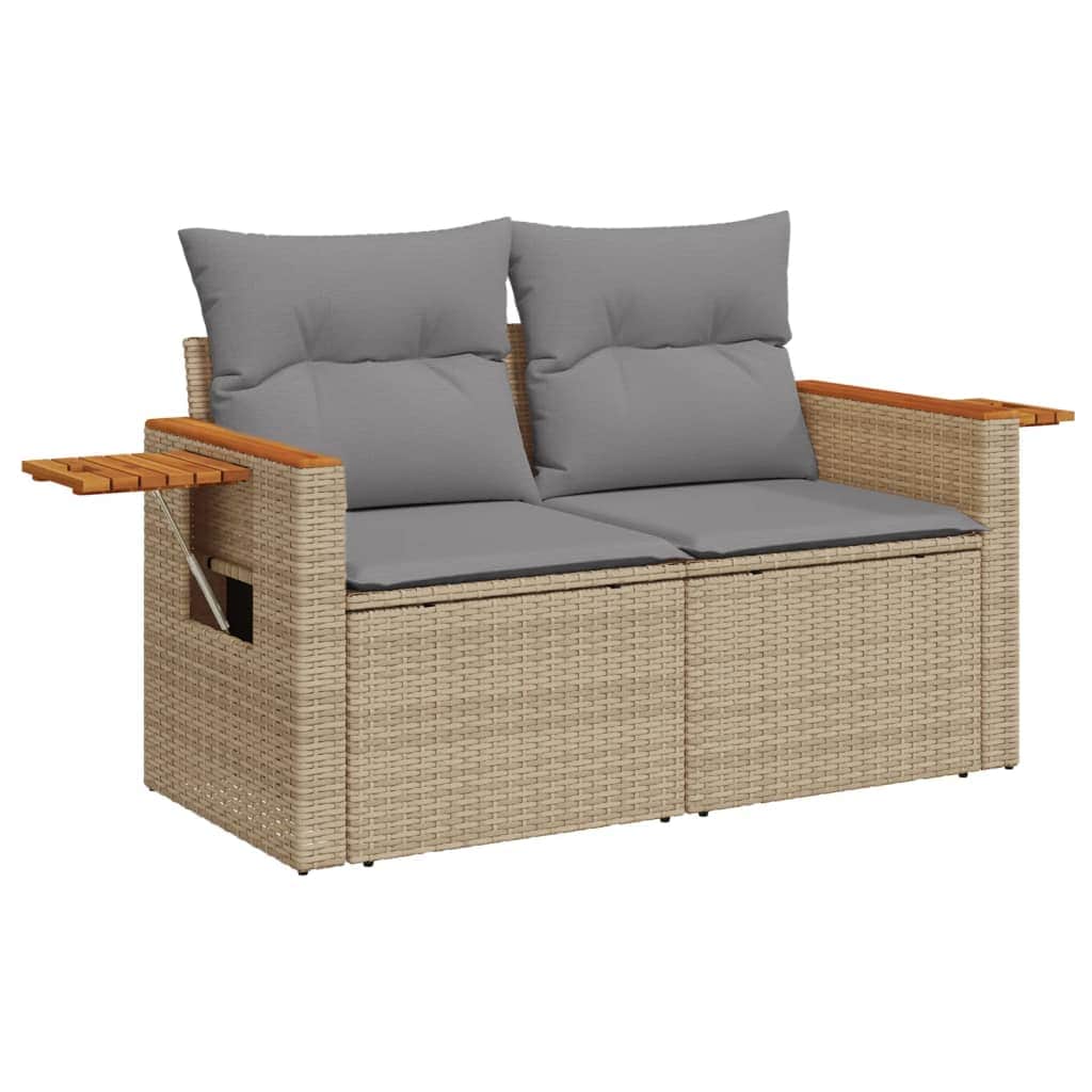Space Saving Garden Sofa with Cushions 2 Indoor Outdoor Use Home Comfort