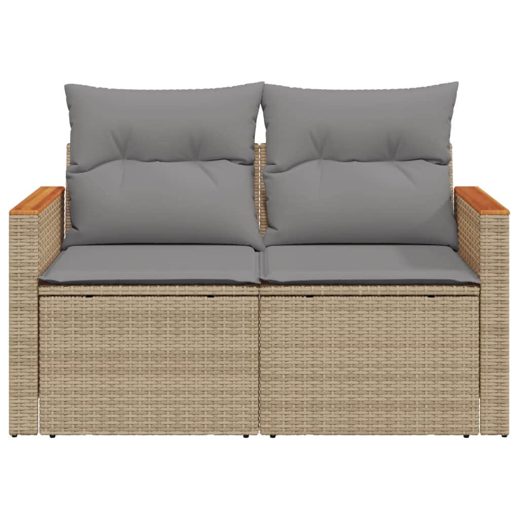 Space Saving Garden Sofa with Cushions 2 Indoor Outdoor Use Home Comfort
