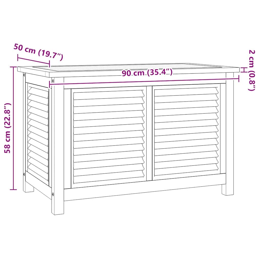 Space Saving Garden Storage Box with Bag Indoor Outdoor Use Home Comfort