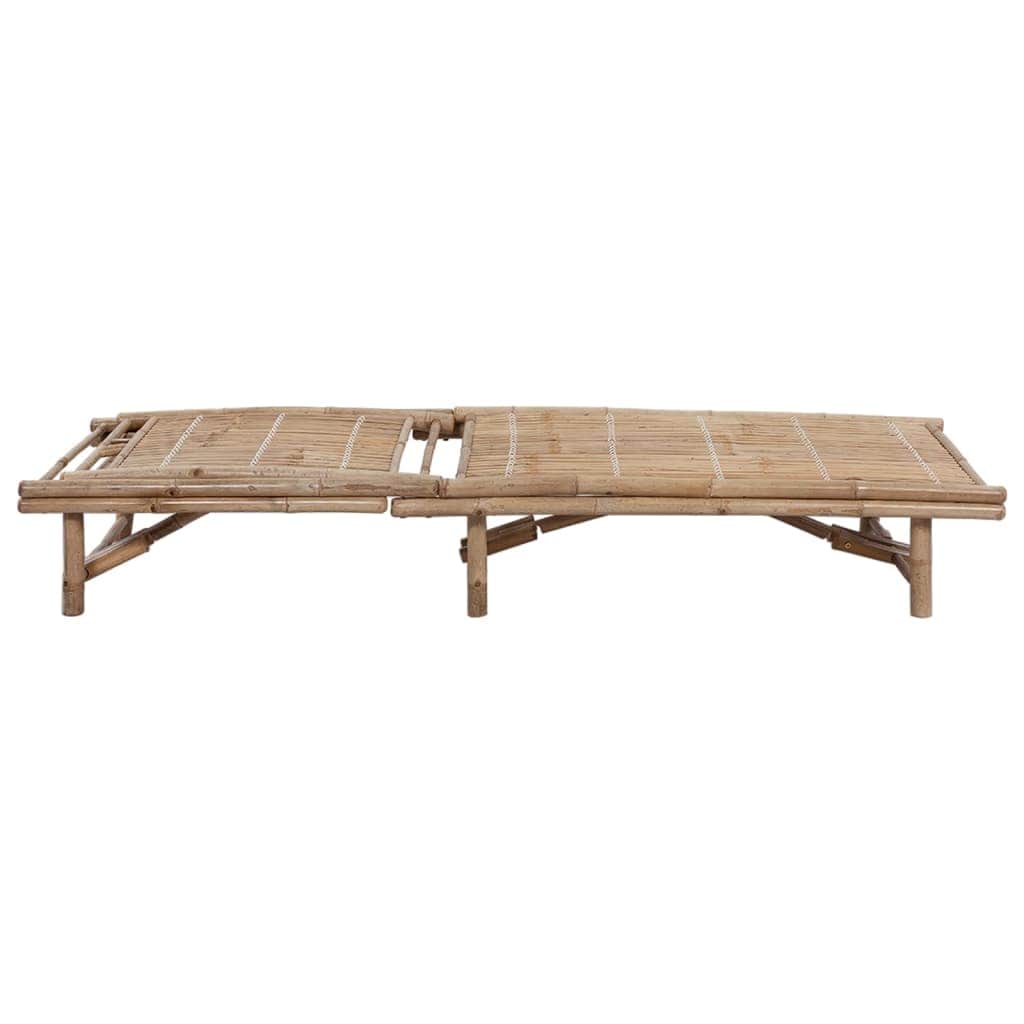 Space Saving Garden Sun Lounger with Cushion Lounge Area Evening