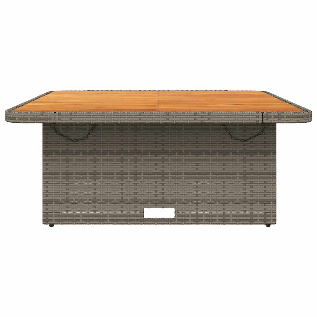 Space Saving Garden Table Grey 110x110x71 cm Patio Setup Home Comfort
