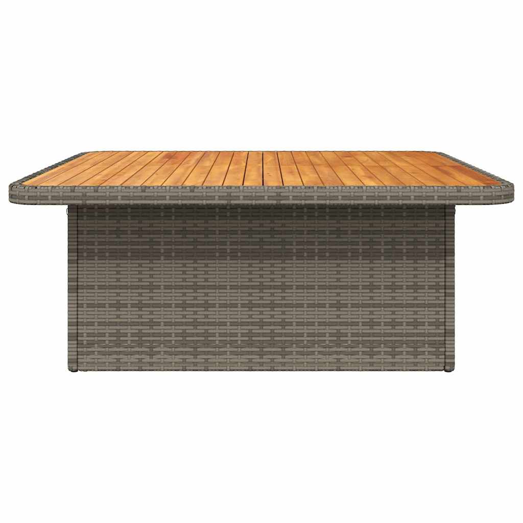 Space Saving Garden Table Grey 110x110x71 cm Patio Setup Home Comfort