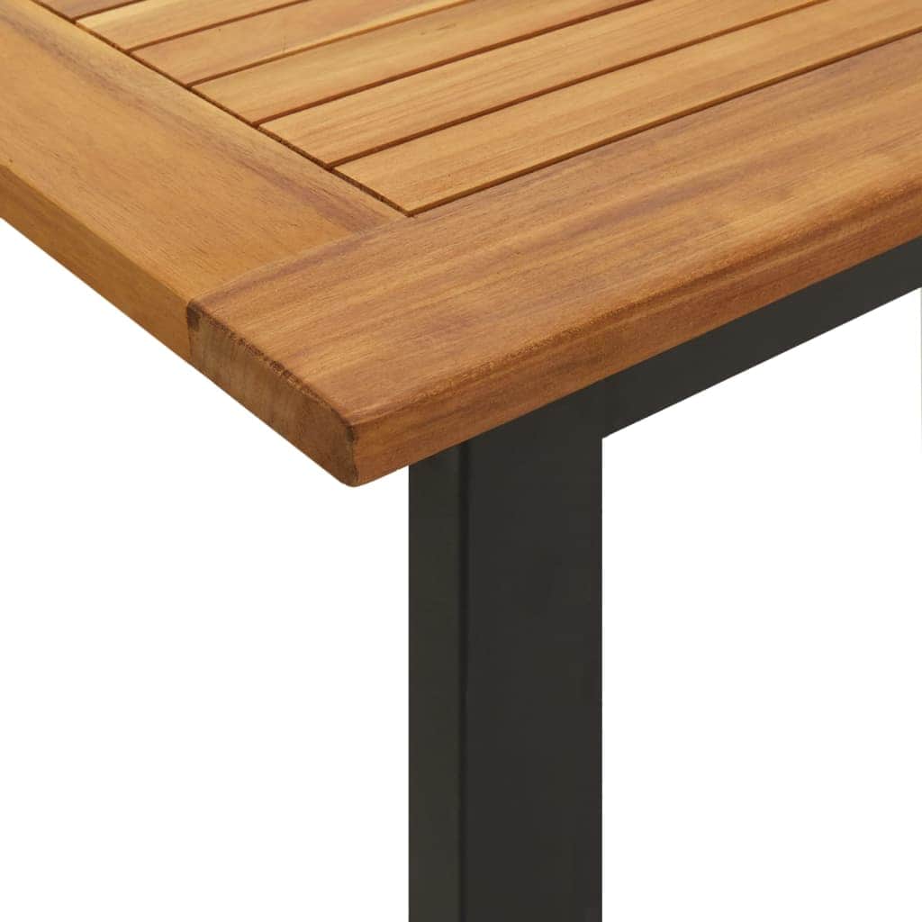Space Saving Garden Table with U shaped Indoor Outdoor Use Garden Leisure