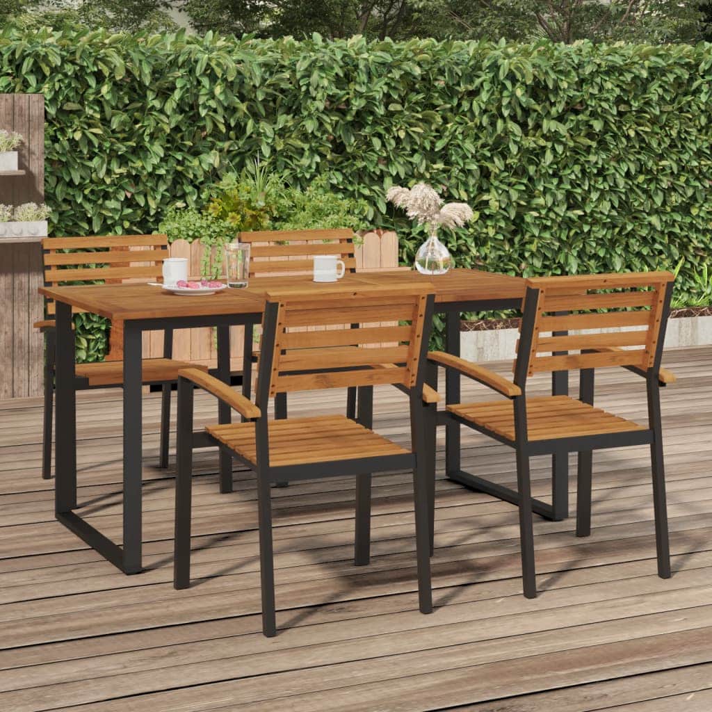 Space Saving Garden Table with U shaped Indoor Outdoor Use Garden Leisure