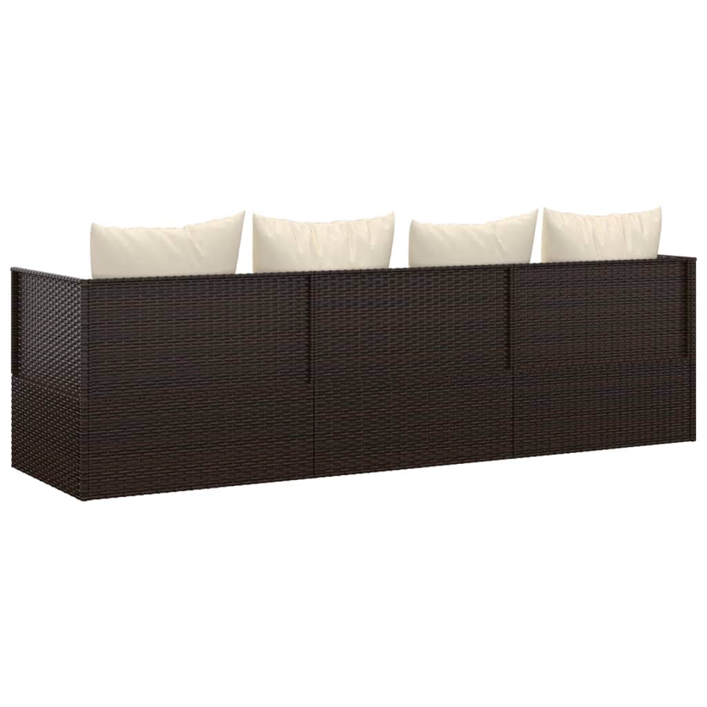 Space Saving Outdoor Lounge Bed with Cushions Daily Living Essential Essentials