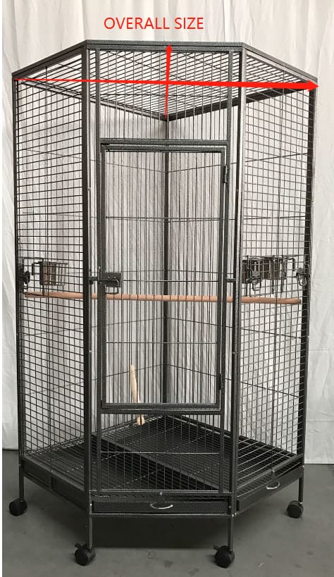 162Cm Large Corner Bird Cage Pet Parrot Aviary Perch Castor Wheel | Spacious Design Perfect