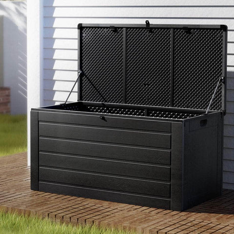 Spacious 680L Outdoor Storage Box for Garden and Tools
