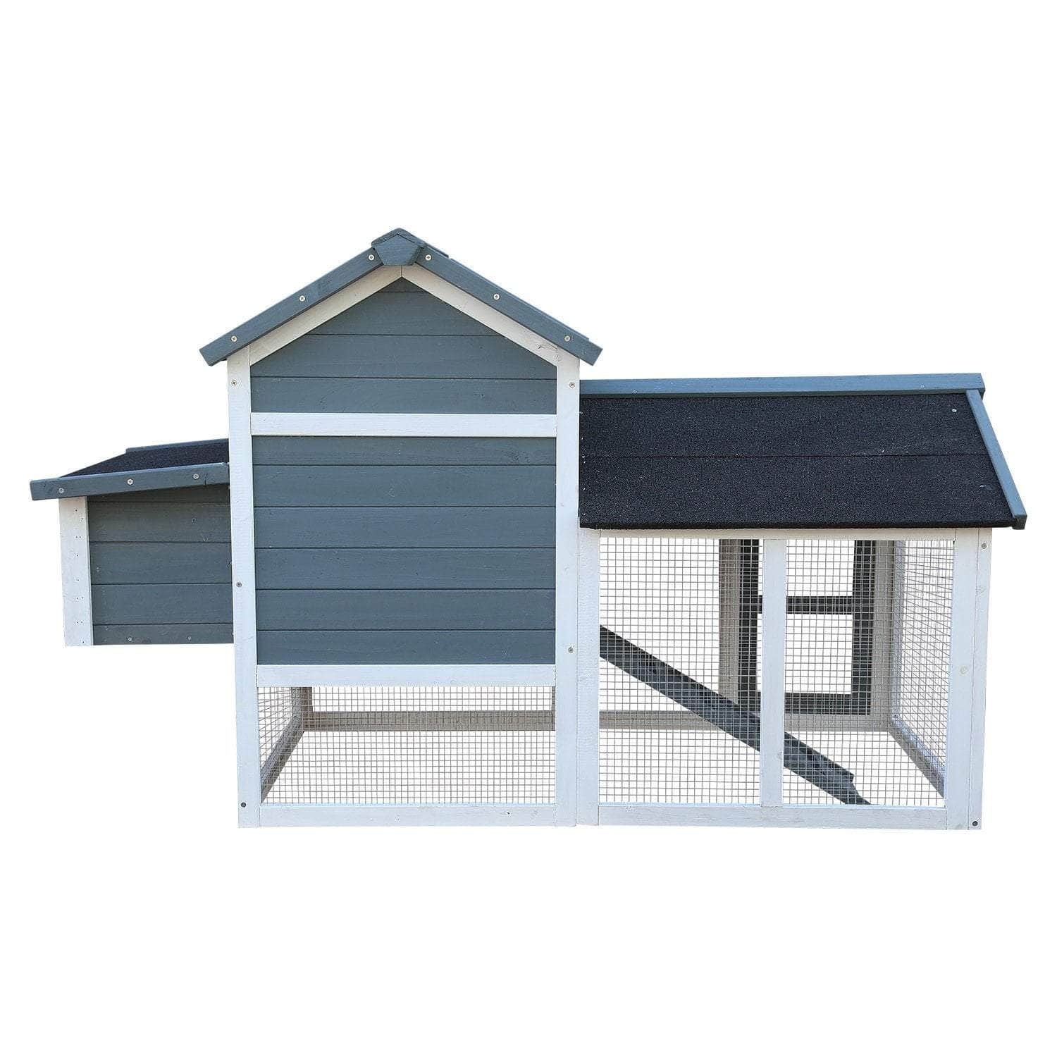 Spacious Chicken Coop & Rabbit Hutch - Green