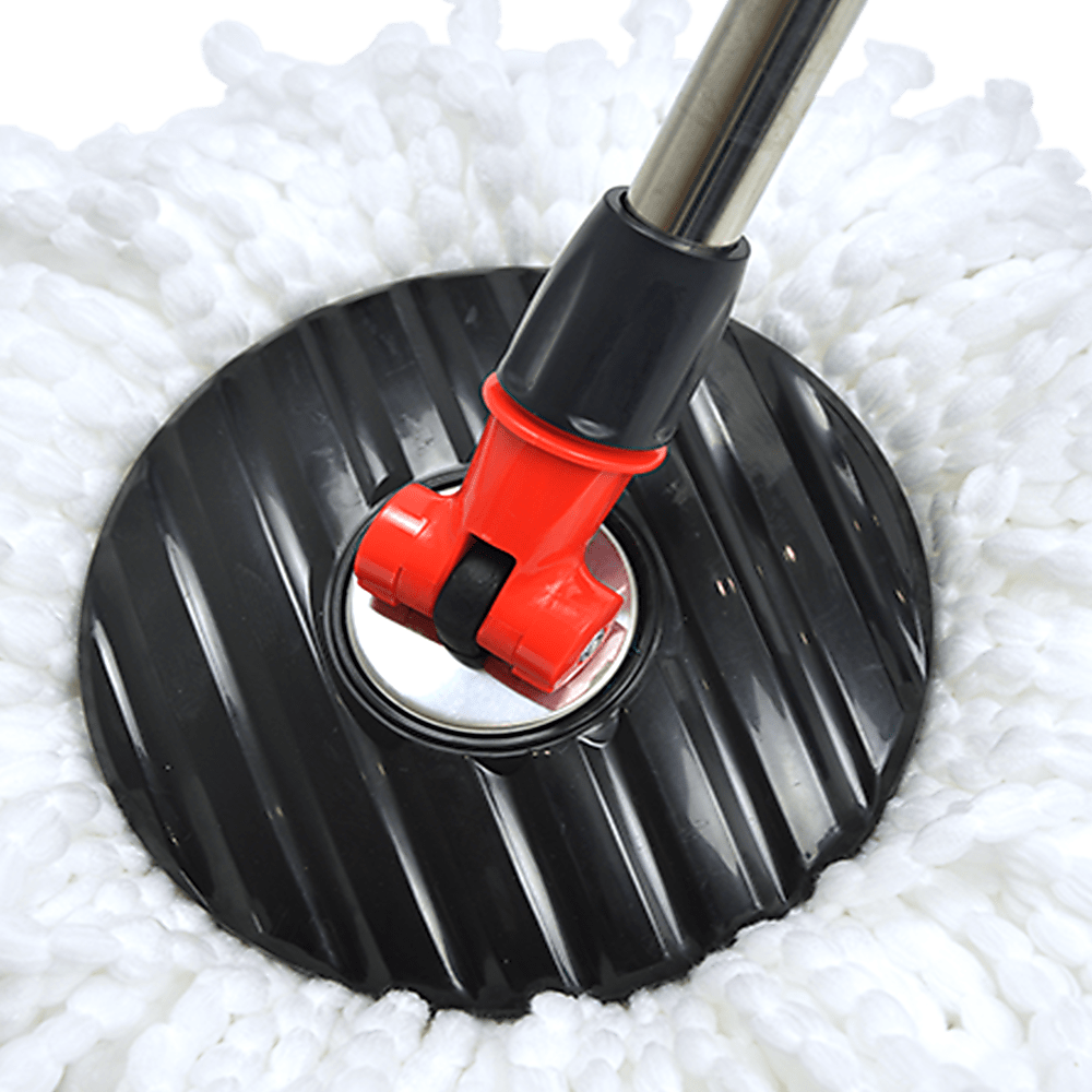 Spin Rotating Mop And Bucket Set - 4 Microfibre Mop Heads