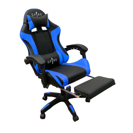 Spire Zinc Adjustable Blue & Black Ergonomic Gaming Office Chair
