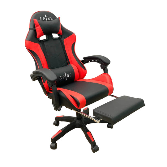 Spire Zinc Adjustable Red & Black Ergonomic Gaming Office Chair
