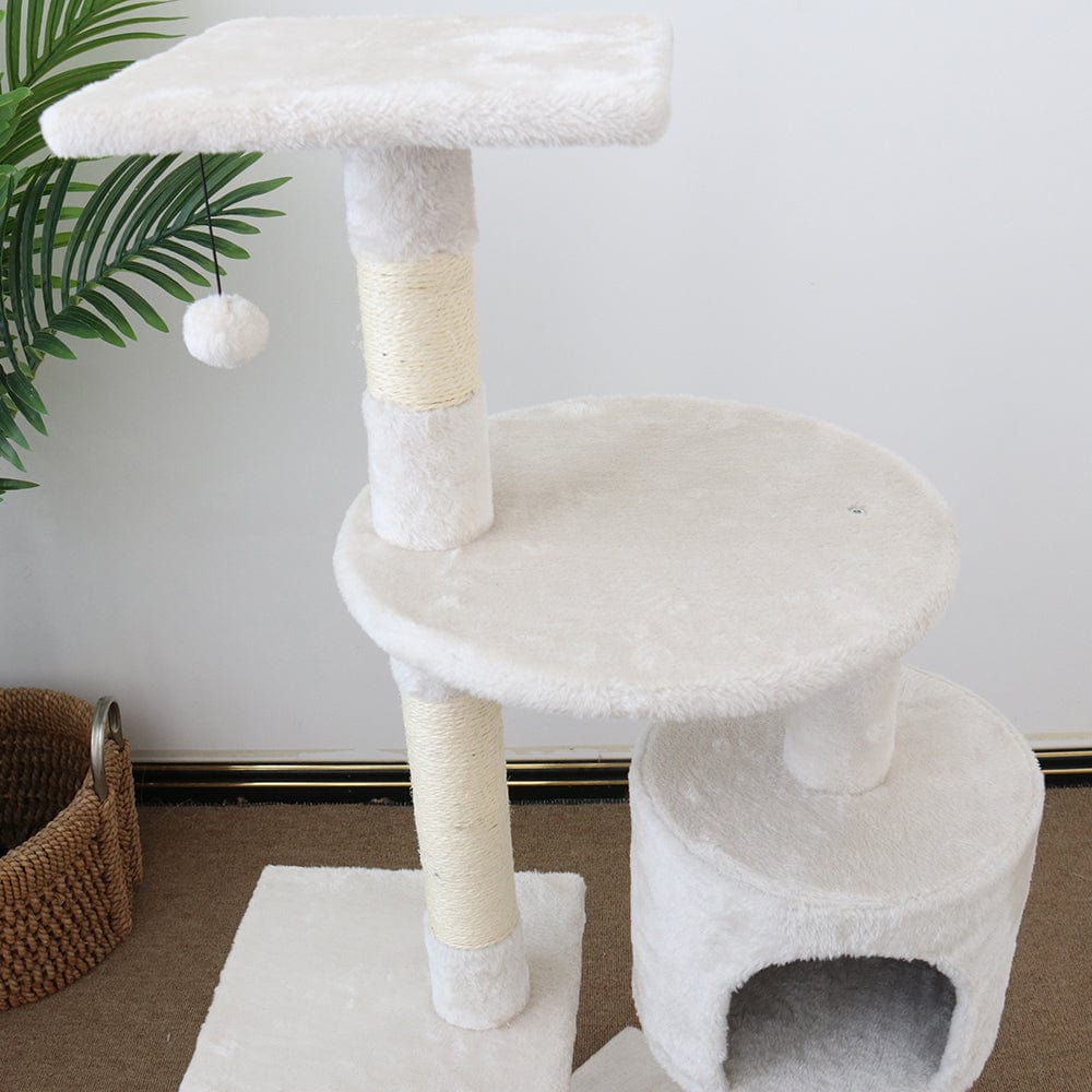 Spoil Your Feline with Tranquility Abode Scratching Post - 40x40x119cm