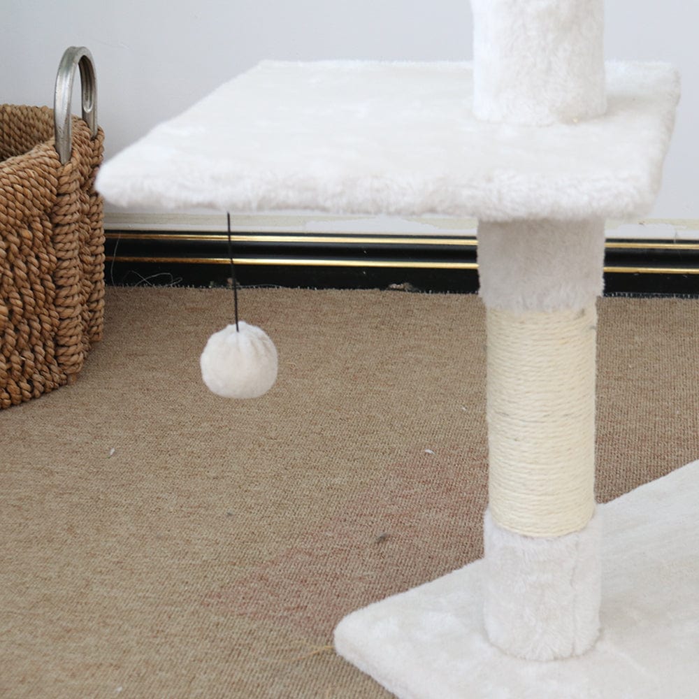Spoil Your Feline with Tranquility Abode Scratching Post - 40x40x119cm