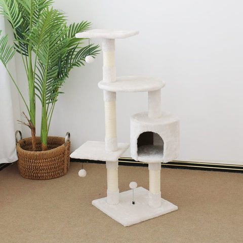 Spoil Your Feline with Tranquility Abode Scratching Post - 40x40x119cm