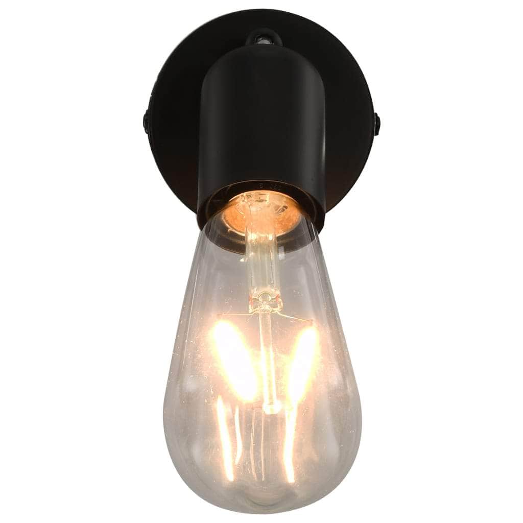 Spot Lights 2 pcs Black E27