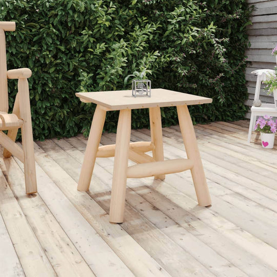 Spruce Wood Side Table - Outdoor Sectional Sofa Units