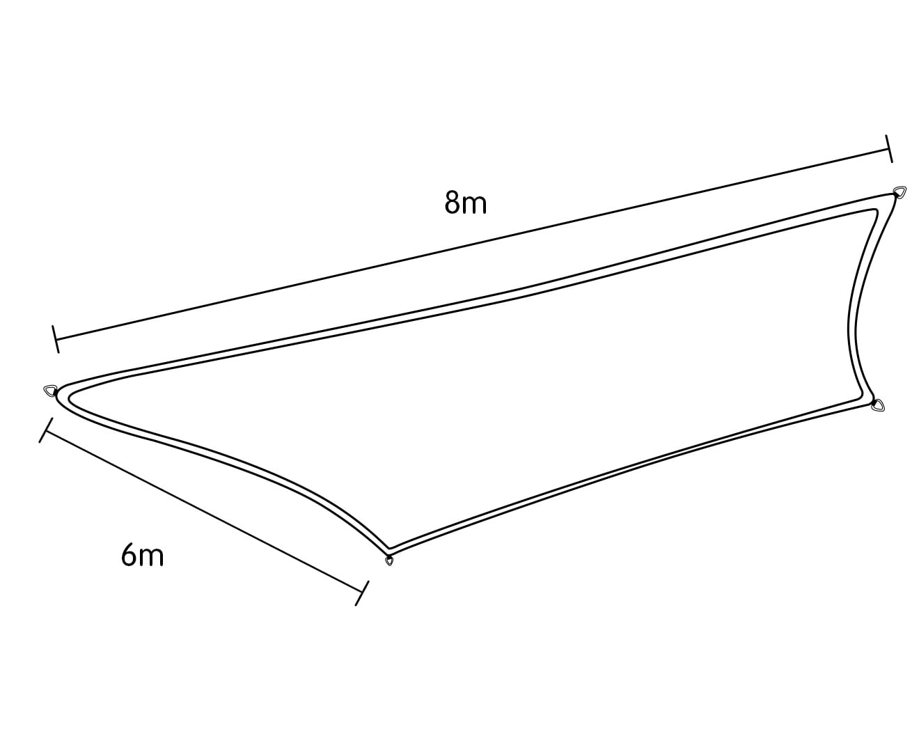 Shade Sail Large Sand