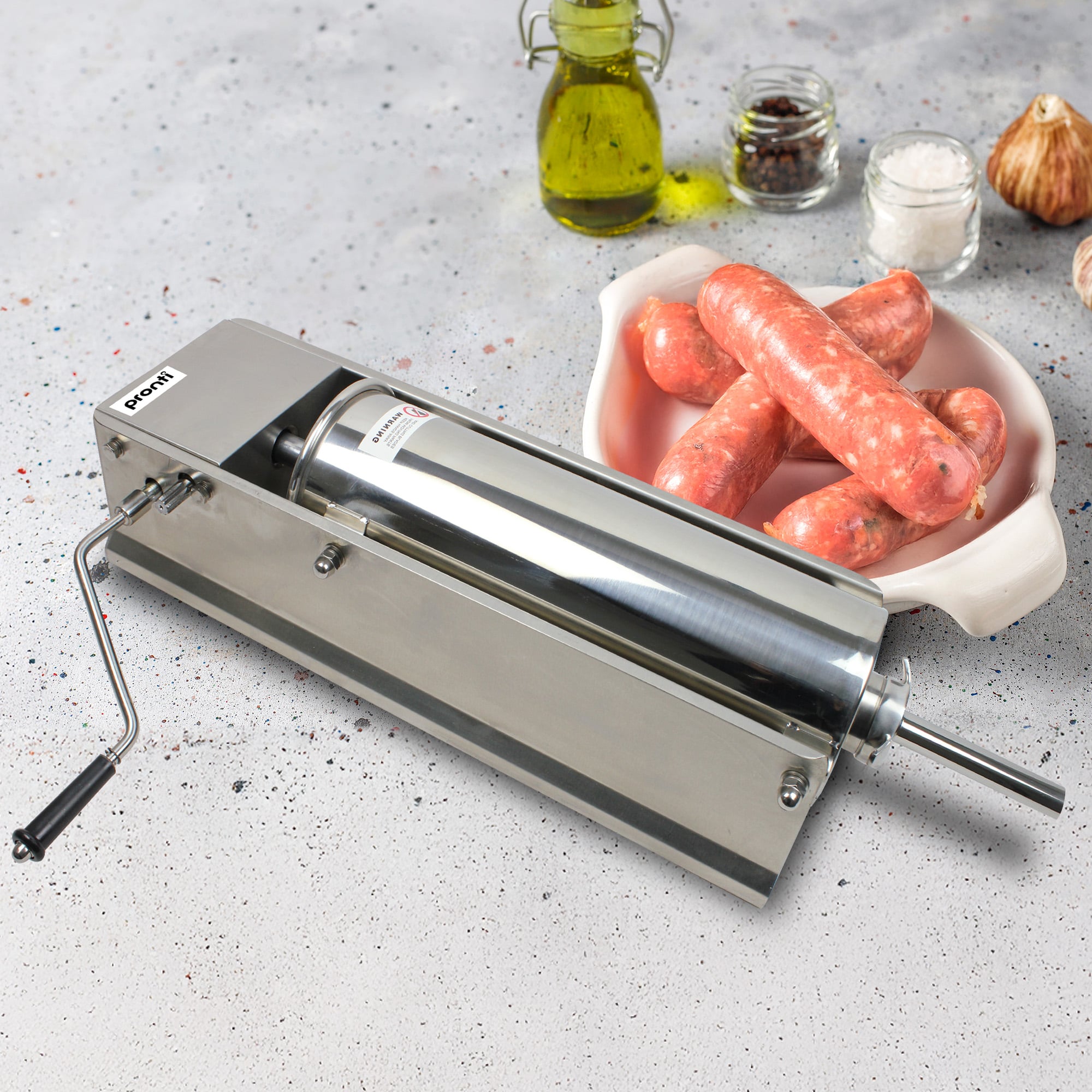 5L Stainless Steel Horizontal/Vertical Sausage Stuffer