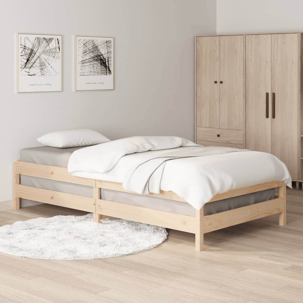 Stack Bed Solid Wood Pine  Single Size