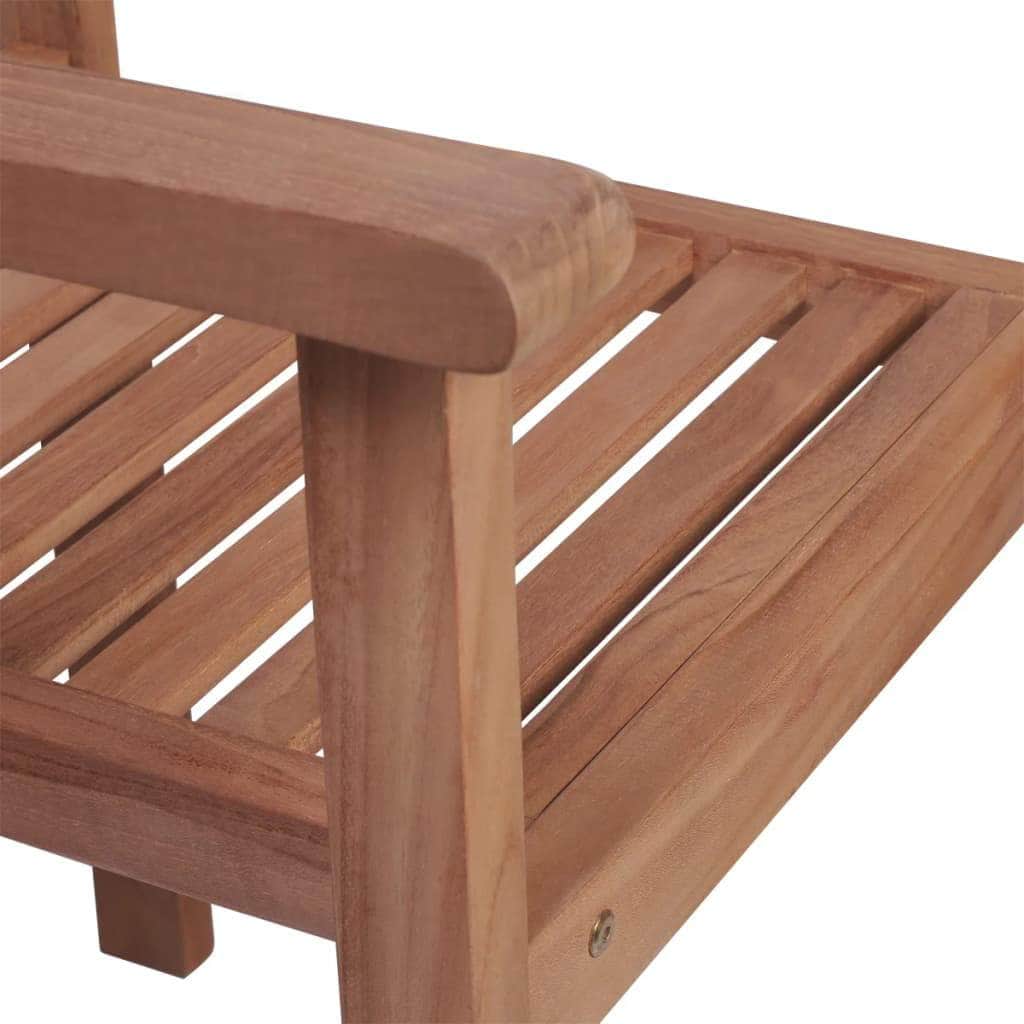 Stackable Garden Chairs 4 pcs Solid Teak Wood - Simple deals