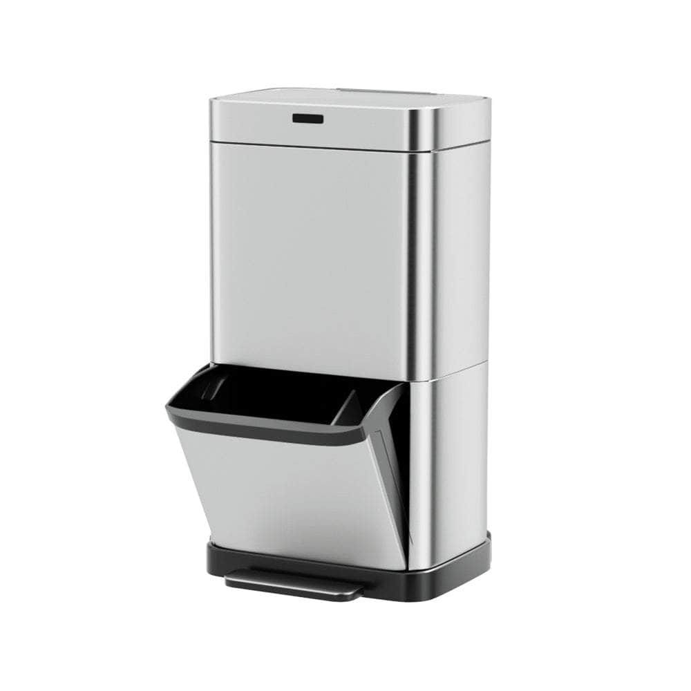 Stainless Steel 70L Motion Sensor Bin with Pedal Bins