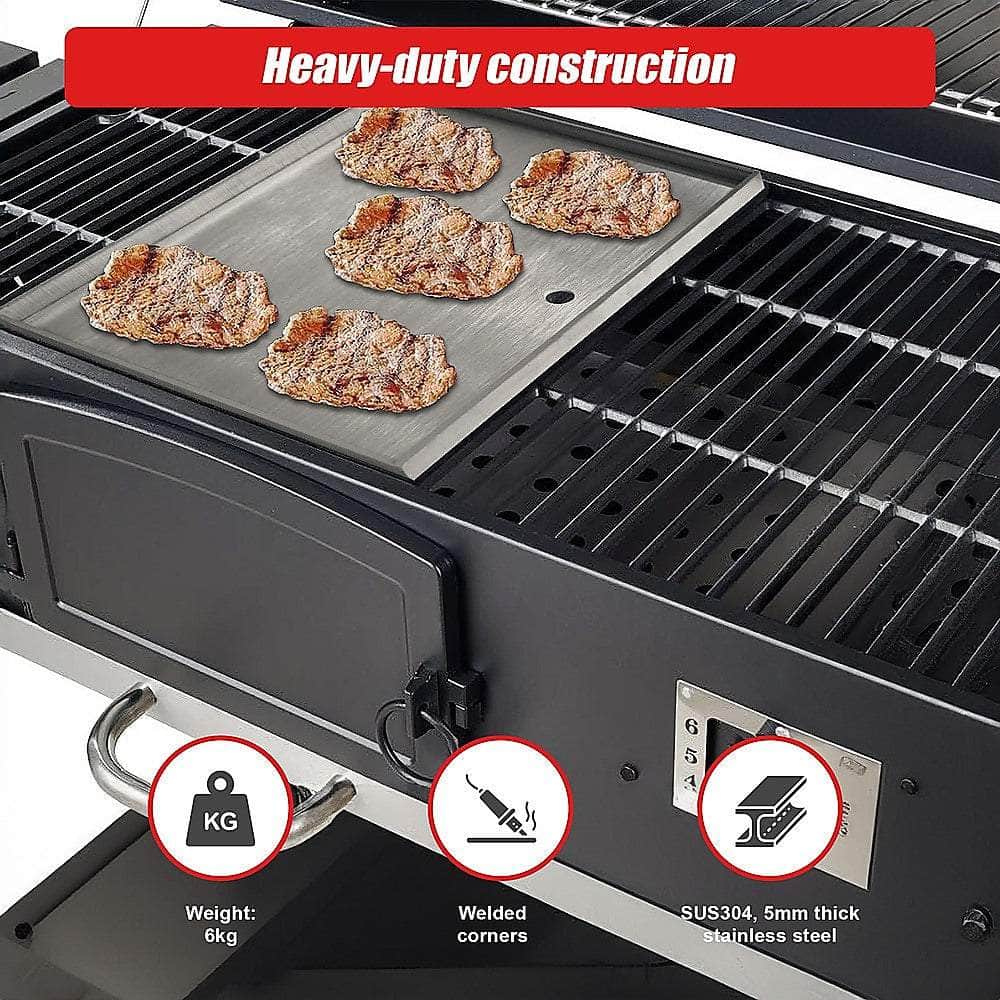 Stainless Steel Bbq Grill Hot Plate 49 X 40Cm Premium 304 Grade