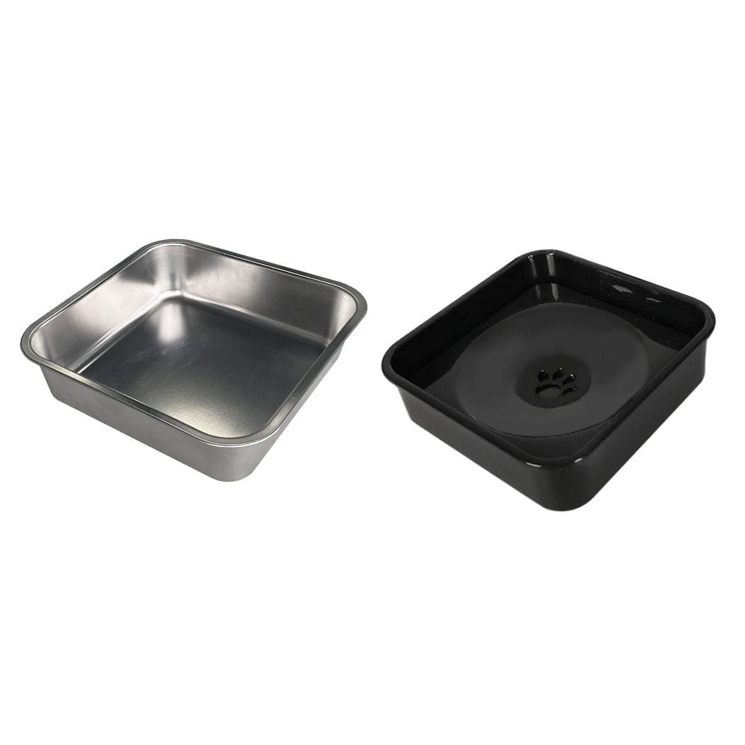 Stainless Steel Elevated Dog Bowl: Non-Slip and Stylish