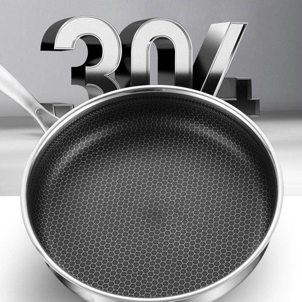 Stainless Steel Frying Pan Non-Stick Cooking Cookware 28Cm