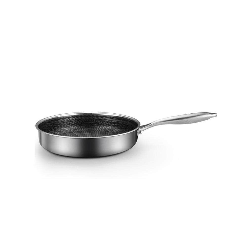 Stainless Steel Frying Pan Non-Stick Cooking Cookware 28Cm