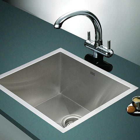 510X450Mm Handmade Stainless Steel Kitchen/Laundry Sink With Waste