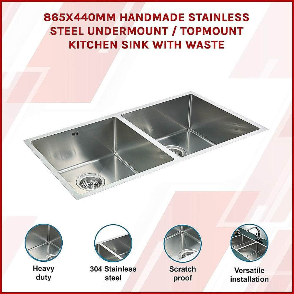 Stainless Steel Sink - 865 x 440mm