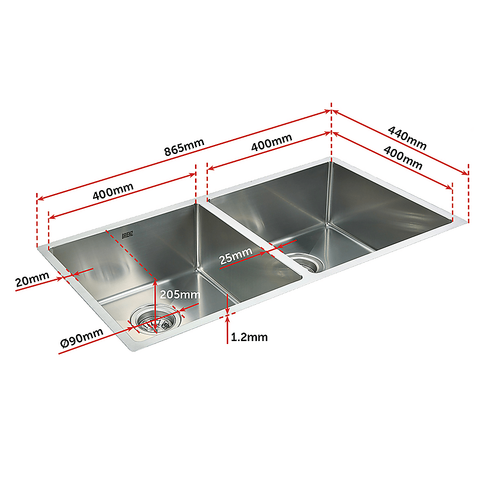 Stainless Steel Sink - 865 x 440mm