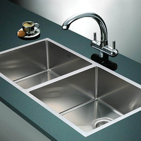 865X440Mm Handmade Stainless Steel Kitchen Sink With Waste