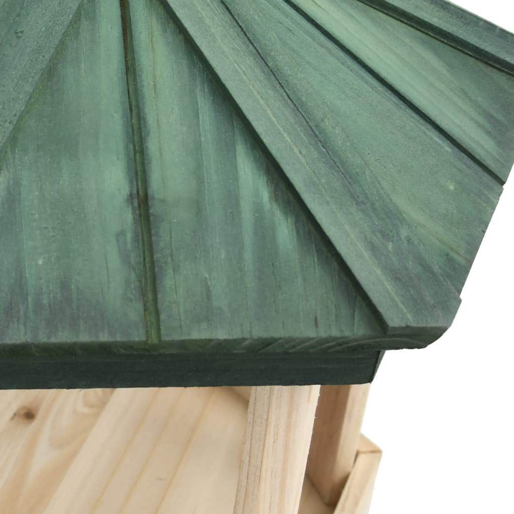 Standing Bird Feeder Solid Firwood