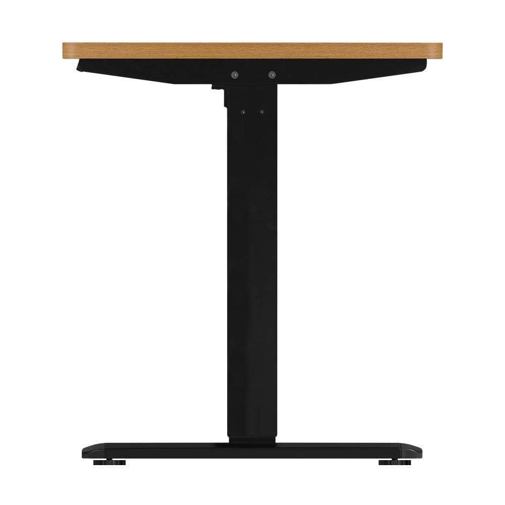 Standing Desk Electric Height Adjustable Motorised Sit Stand Desk 140cm Black and Oak